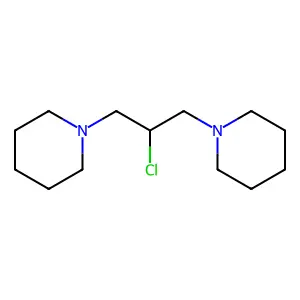 Piperidine, 1,1'-(2-chloro-1,3-propanediyl)bis- structure