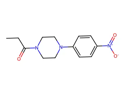1-[4-(4-Nitrophenyl)piperazin-1-yl]propan-1-one structure