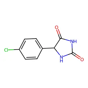 2,4-Imidazolidinedione, 5-(p-chlorophenyl)- structure
