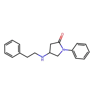 2-Pyrrolidinone, 4-phenethylamino-1-phenyl- structure
