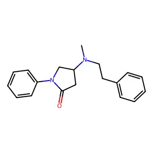 4-(Methyl(2-phenylethyl)amino)-1-phenyl-2-pyrrolidinone structure