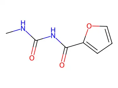2-Furancarboxamide, N-((methylamino)carbonyl)- structure
