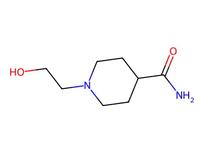 N-(2-Hydroxyethyl)piperidine-4-carboxamide structure