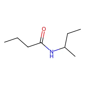 Butanamide, N-(1-methylpropyl)- structure