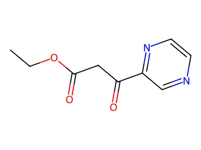 Ethyl 2-oxo-3-(2-pyrazinyl)propanoate structure