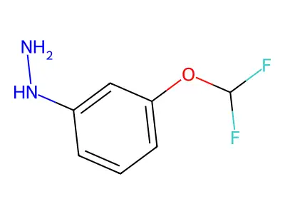 [3-(Difluoromethoxy)phenyl]hydrazine structure