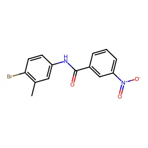 N-(4-bromo-3-methylphenyl)-3-nitrobenzamide structure