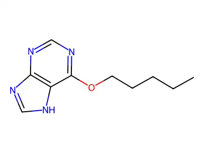 6-pentoxy-7H-purine structure