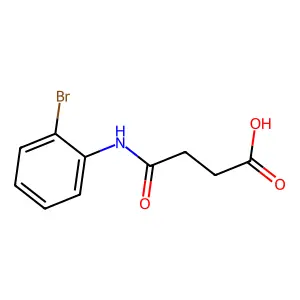 Butanoic acid, 4-[(2-bromophenyl)amino]-4-oxo- structure