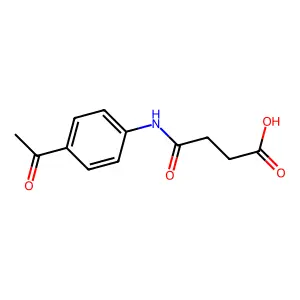 4-(4-Acetylanilino)-4-oxobutanoic acid structure