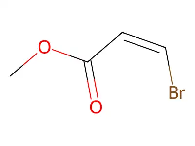 2-Propenoic acid, 3-bromo-, methyl ester, (E)- structure