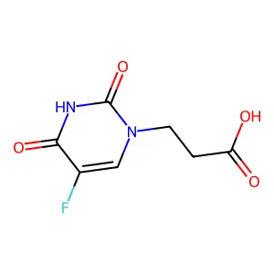 5-Fluoro-3,4-dihydro-2,4-dioxo-1(2H)-pyrimidinepropanoic acid structure