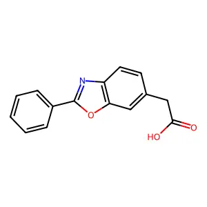2-苯基-6-苯并噁唑乙酸 structure