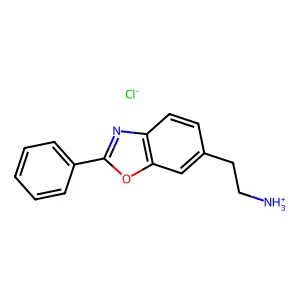 2-(2-Phenyl-1,3-benzoxazol-6-yl)ethan-1-amine--hydrogen chloride (1/1) structure