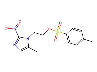1H-Imidazole-1-ethanol, 5-methyl-2-nitro-, 4-methylbenzenesulfonate (ester) structure