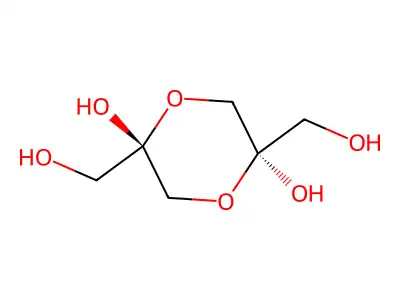 13-Dihydroxypropan-2-one dimer structure