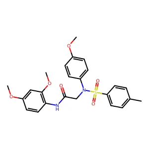 N-(2,4-dimethoxyphenyl)-2-(4-methoxy-N-(4-methylphenyl)sulfonylanilino)acetamide structure