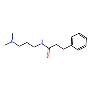 N-[3-(dimethylamino)propyl]-3-phenylpropanamide structure
