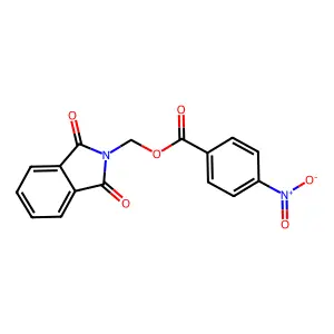 1H-Isoindole-1,3(2H)-dione, 2-[[(4-nitrobenzoyl)oxy]methyl]- structure