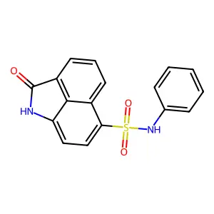 2-oxo-N-phenyl-1,2-dihydrobenzo[cd]indole-6-sulfonamide structure