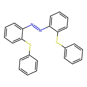 Bis(2-phenylsulfanylphenyl)diazene structure