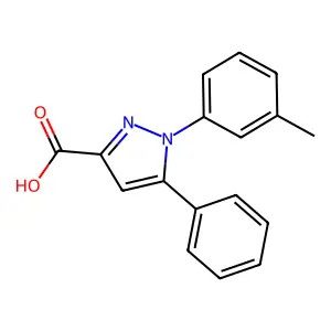 1-(3-Methylphenyl)-5-Phenyl-1h-Pyrazole-3-Carboxylic Acid structure