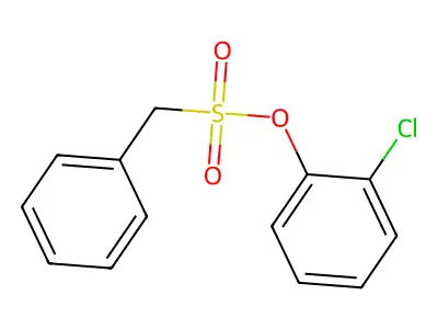 2-Chlorophenyl phenylmethanesulfonate structure