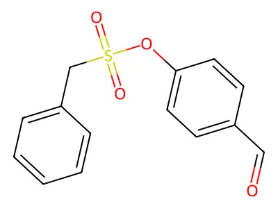 Phenylmethanesulfonic Acid, 4-formylphenyl Ester structure