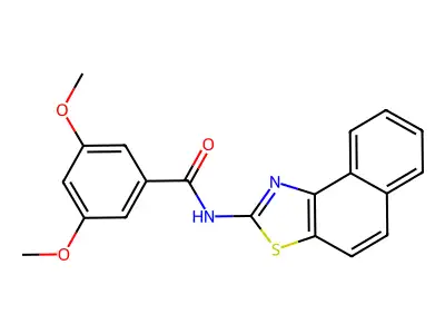3,5-dimethoxy-N-{naphtho[1,2-d][1,3]thiazol-2-yl}benzamide structure