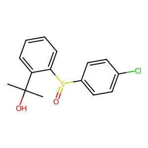 2-[2-(4-Chlorophenyl)sulfinylphenyl]propan-2-ol structure