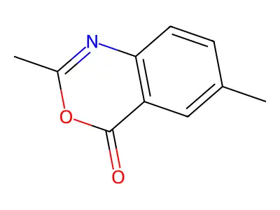 2,6-dimethyl-4H-3,1-benzoxazin-4-one structure