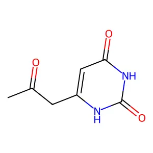 6-(2-oxopropyl)-1H-pyrimidine-2,4-dione structure