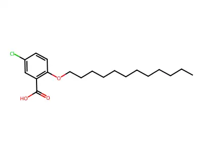 Benzoic acid, 5-chloro-2-(dodecyloxy)- structure