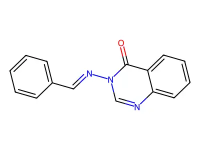4(3H)-Quinazolinone, 3-[(phenylmethylene)amino]- structure