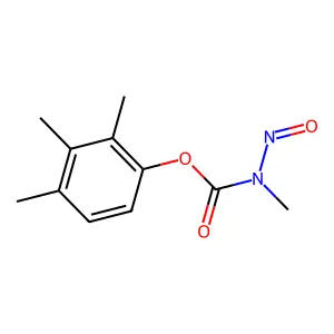 Carbamic acid, N-methyl-N-nitroso-, trimethylphenyl ester structure