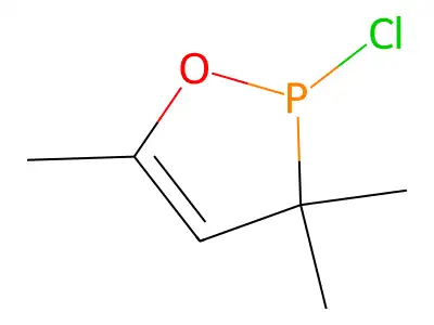 1,2-Oxaphosphole, 2-chloro-2,3-dihydro-3,3,5-trimethyl- structure