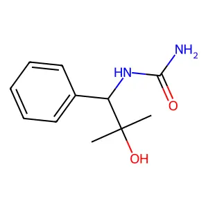 N-(2-Hydroxy-2-methyl-1-phenylpropyl)urea structure