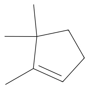 1,5,5-Trimethylcyclopentene structure