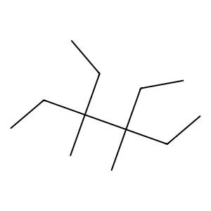 3,4-Dimethyl-3,4-diethyl-hexane structure