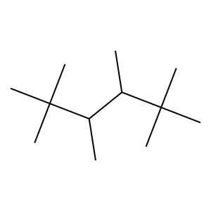 2,2,3,4,5,5-Hexamethylhexane structure