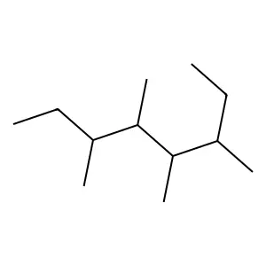 3,4,5,6-Tetramethyloctane structure