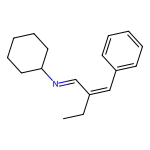 N-[2-(Phenylmethylene)butylidene]cyclohexanamine structure