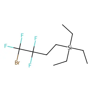 Silane, (4-bromo-3,3,4,4-tetrafluorobutyl)triethyl- structure