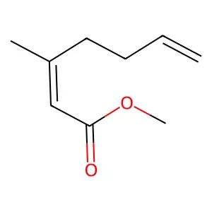 3-Methyl-2,6-heptadienoic acid methyl ester structure
