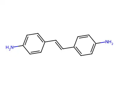 {4-[(E)-2-(4-氨基苯基)乙烯基]苯基}胺 structure