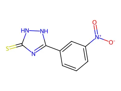 5-(3-nitrophenyl)-2,4-dihydro-3H-1,2,4-triazole-3-thione structure