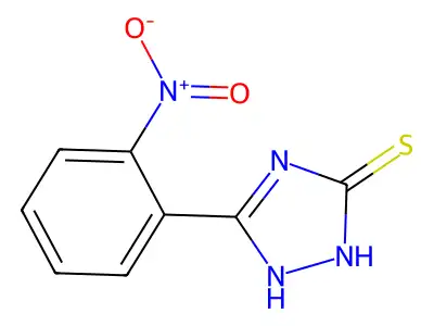 3-(2-nitrophenyl)-1H-1,2,4-triazole-5(4H)-thione structure