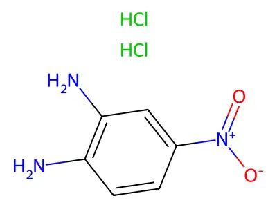 1,2-Benzenediamine, 4-nitro-, hydrochloride (1:2) structure