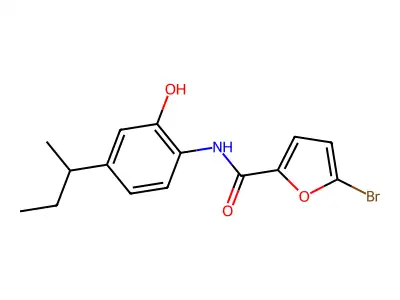 5-Bromo-N-[4-(butan-2-yl)-2-hydroxyphenyl]furan-2-carboxamide structure