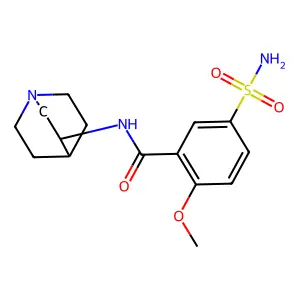 Benzamide, 2-methoxy-N-(3-quinuclidinyl)-5-sulfamoyl- structure
